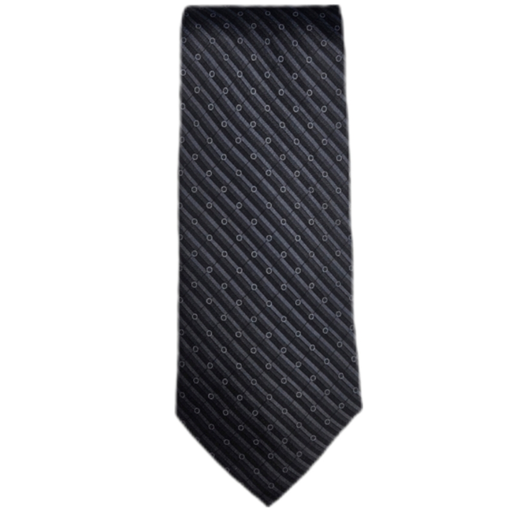 Palatina Elegant Black and Gray Men's Tie